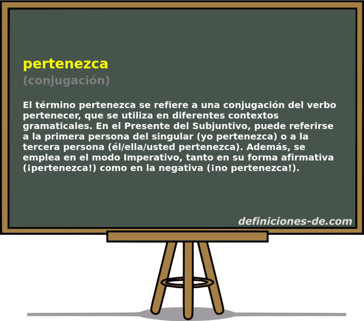 pertenezca (conjugaci�n)