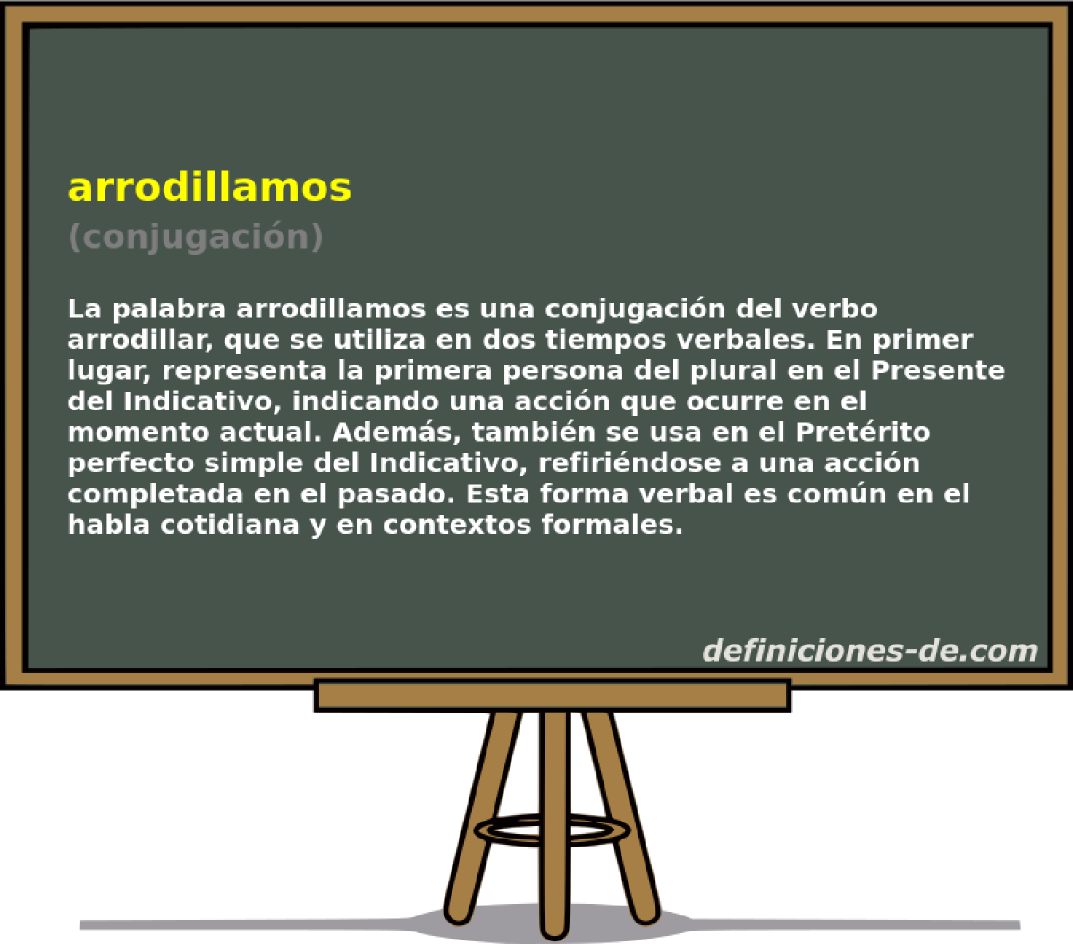 arrodillamos (conjugación)