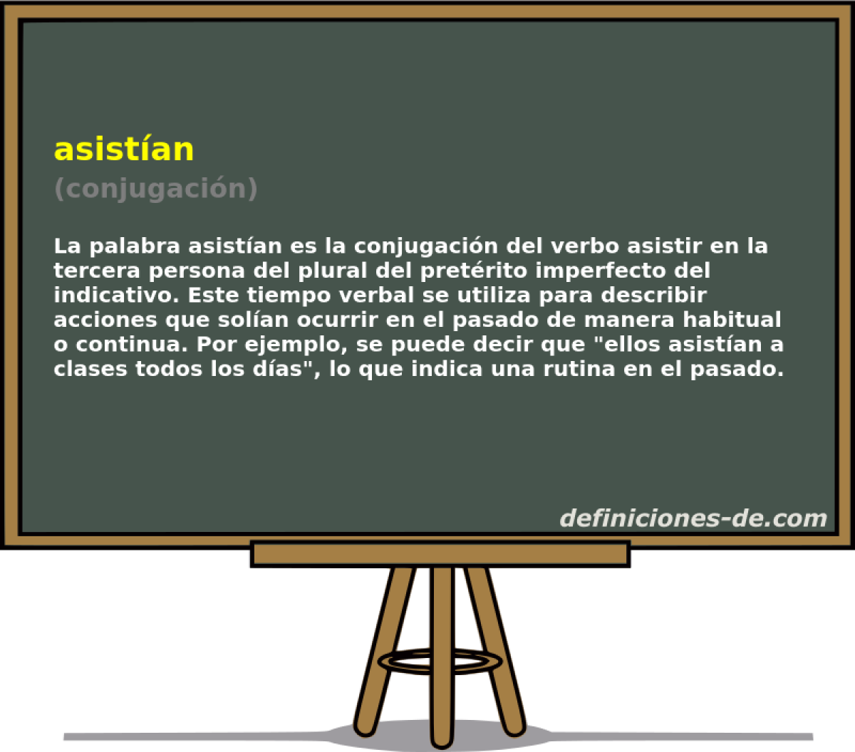 asistían (conjugación)