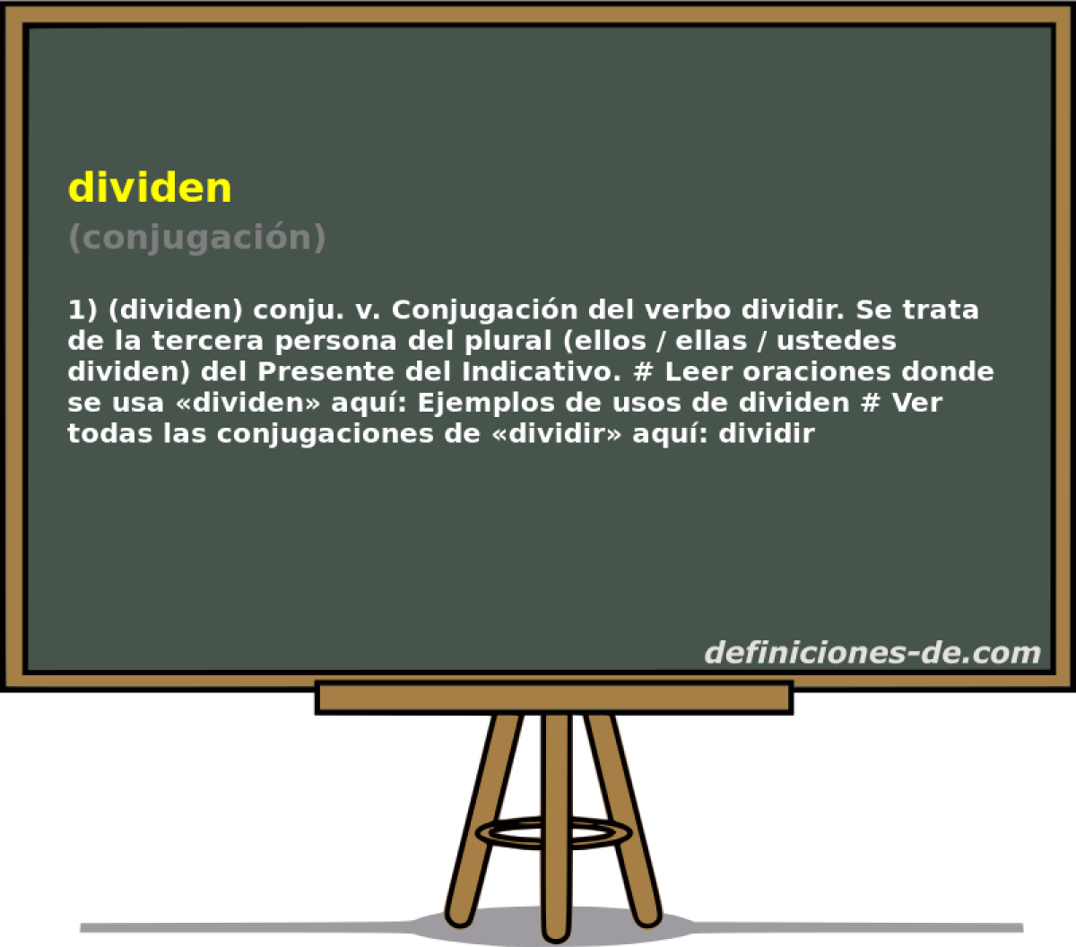 dividen (conjugacin)