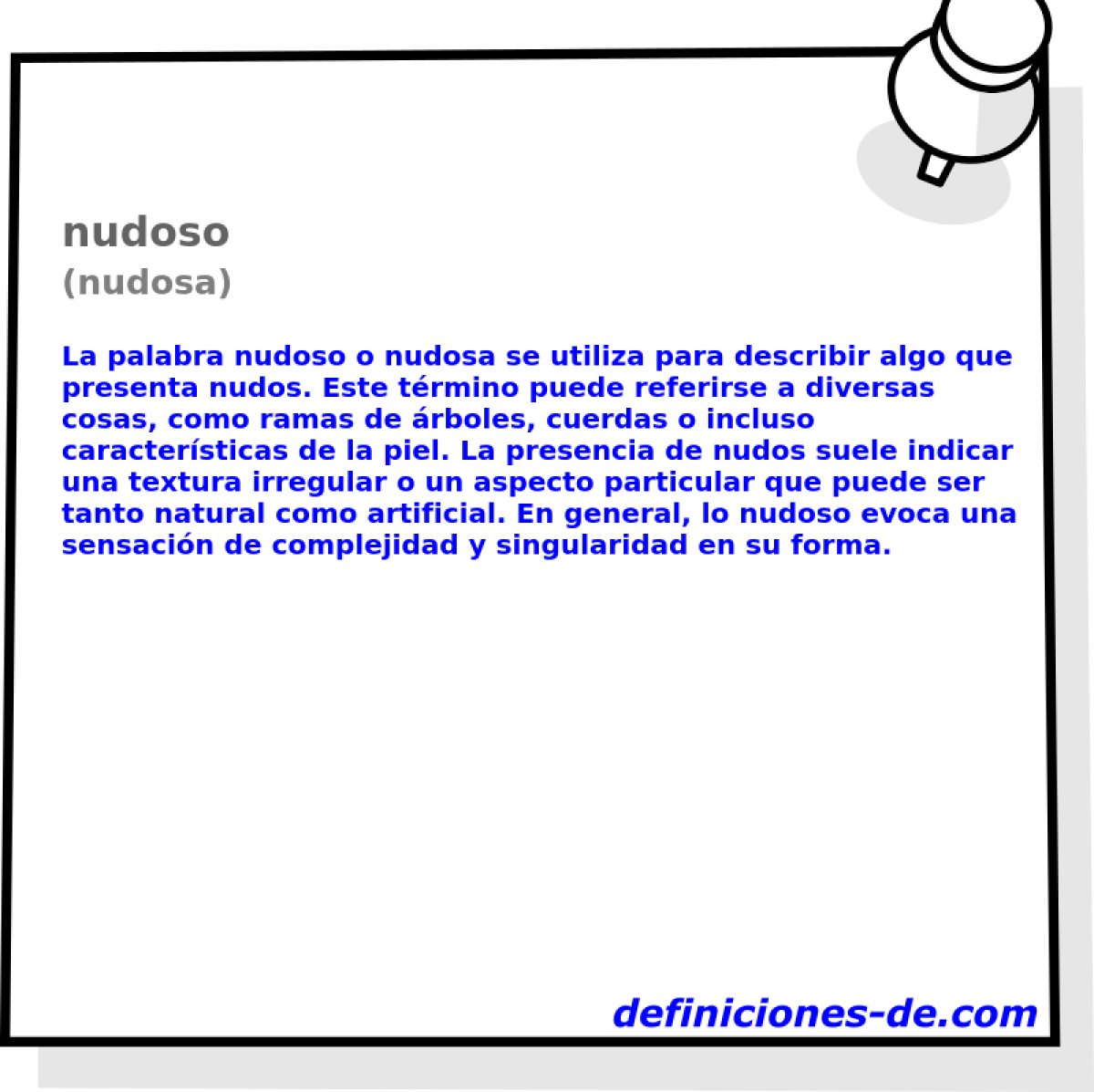 nudoso (nudosa)