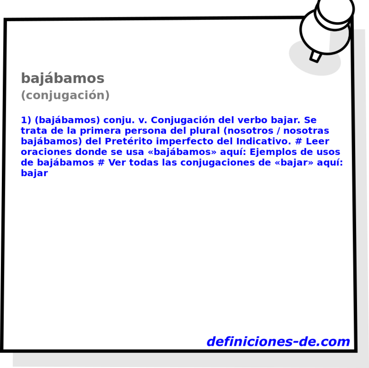 bajbamos (conjugacin)