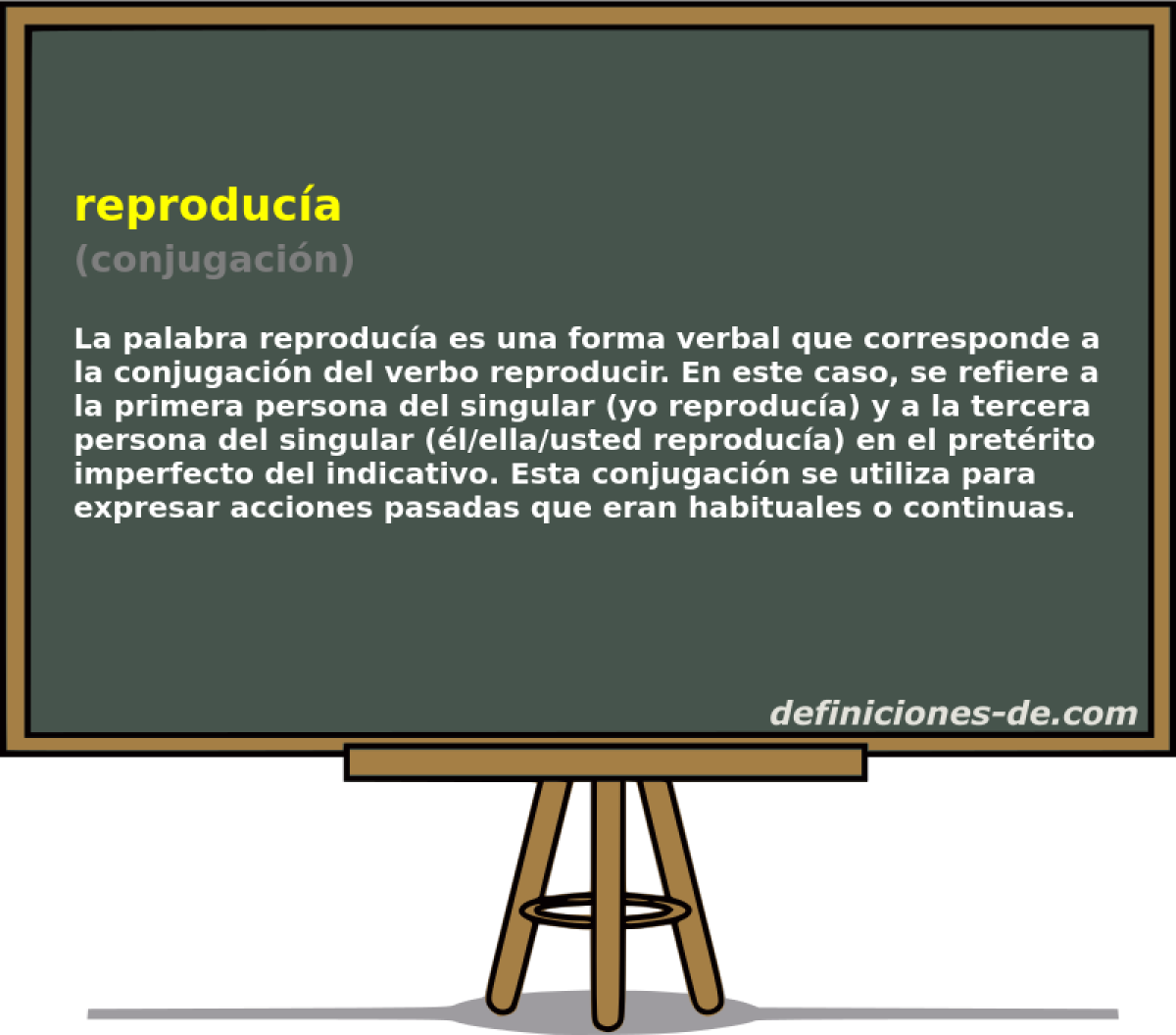 reproducía (conjugación)