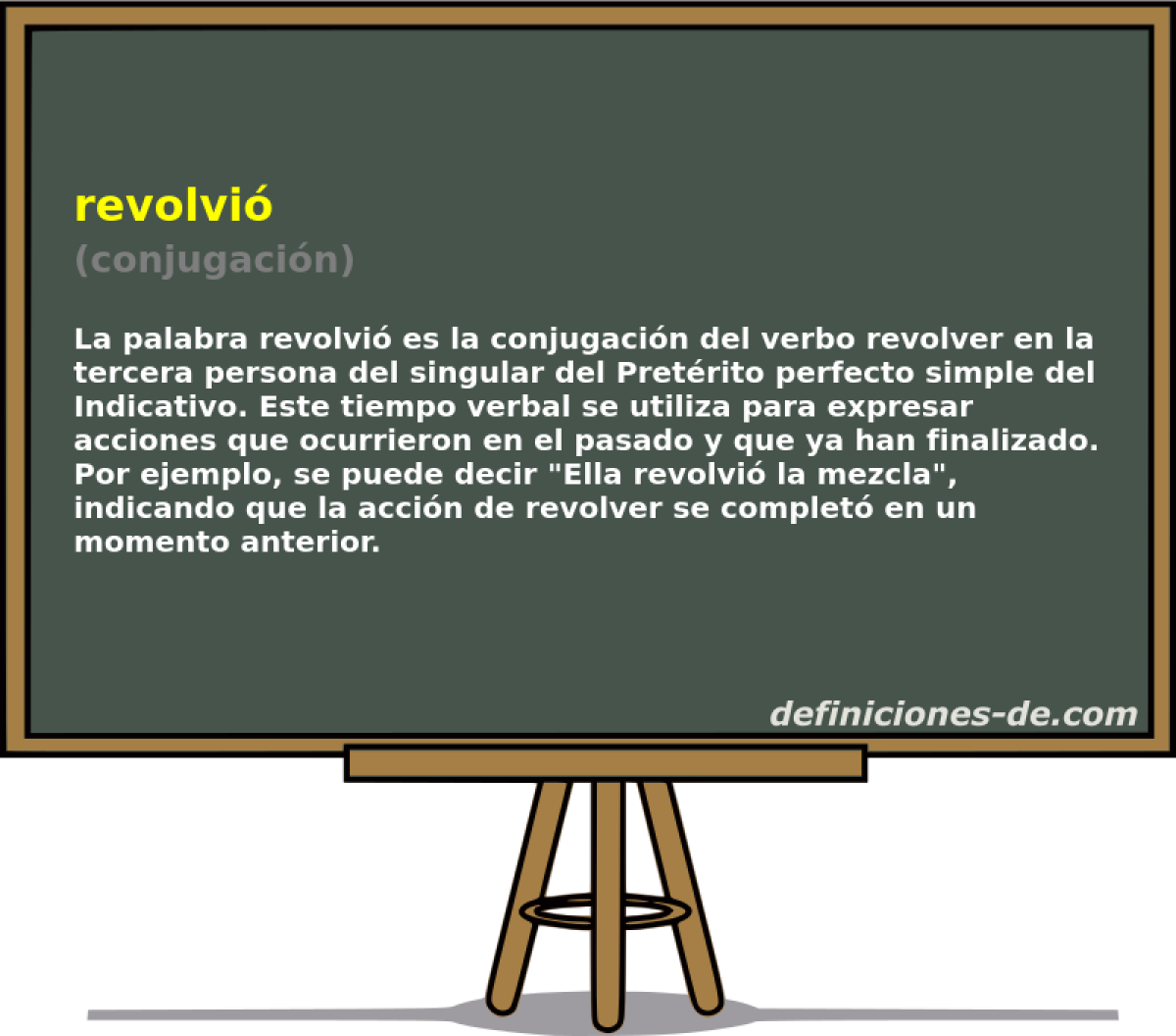 revolvi� (conjugaci�n)