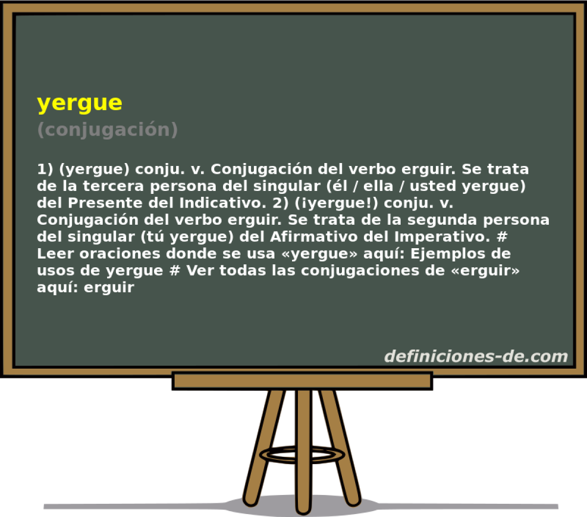 yergue (conjugacin)
