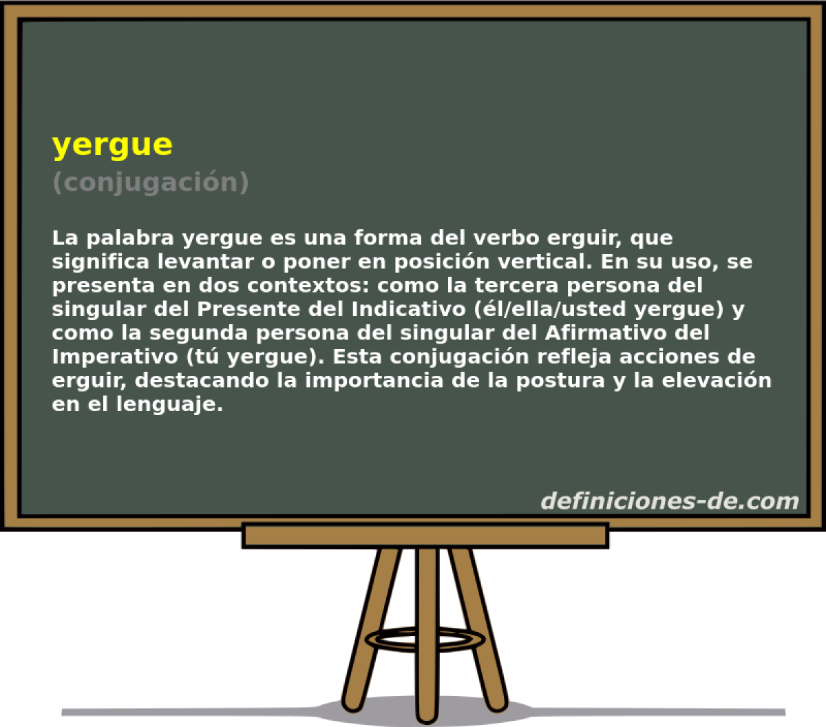 yergue (conjugacin)