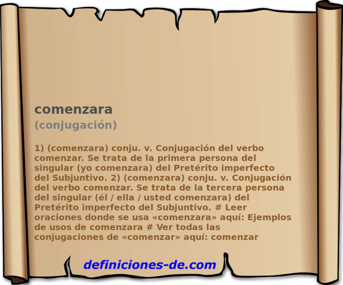 comenzara (conjugacin)