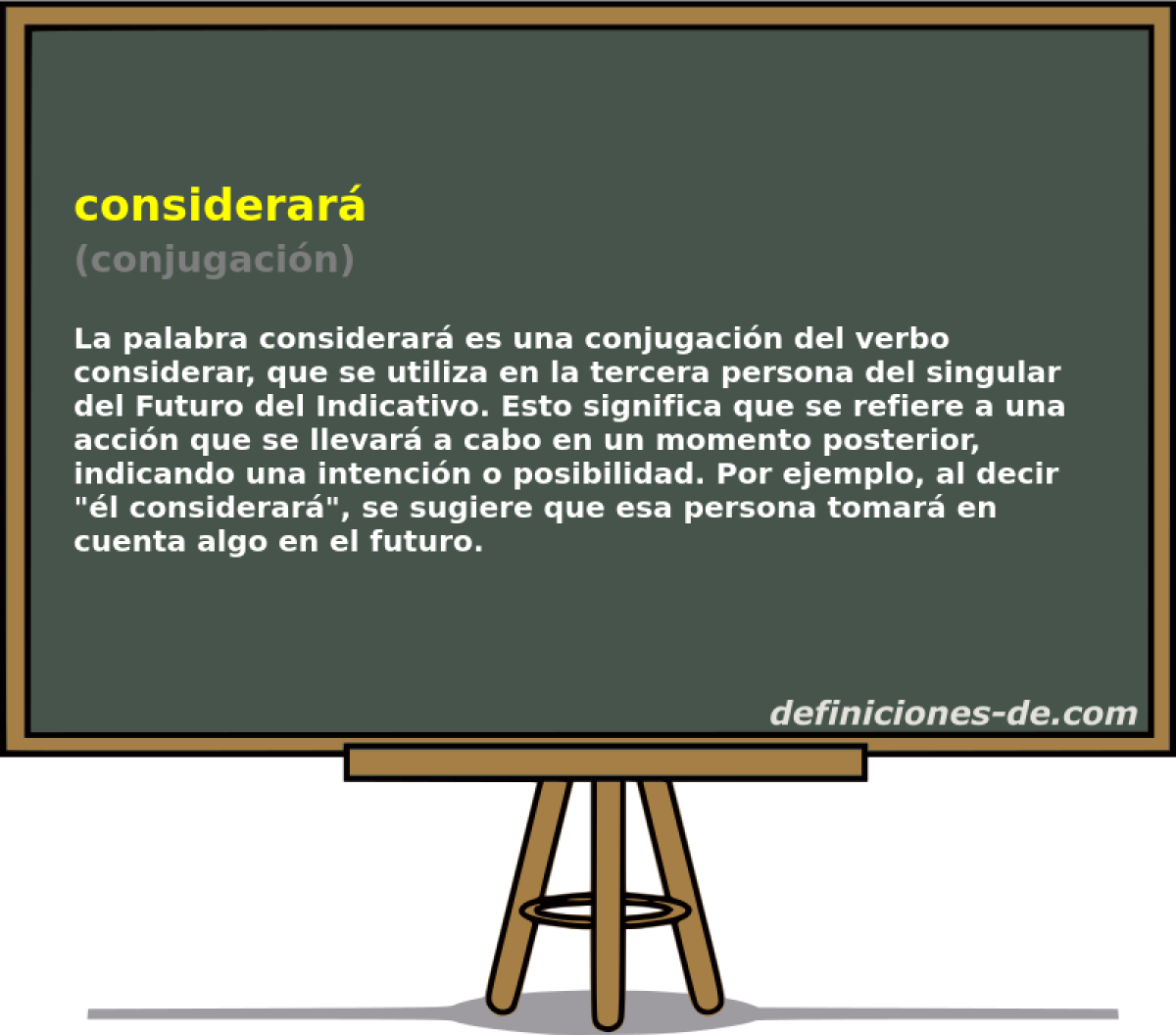 considerar� (conjugaci�n)