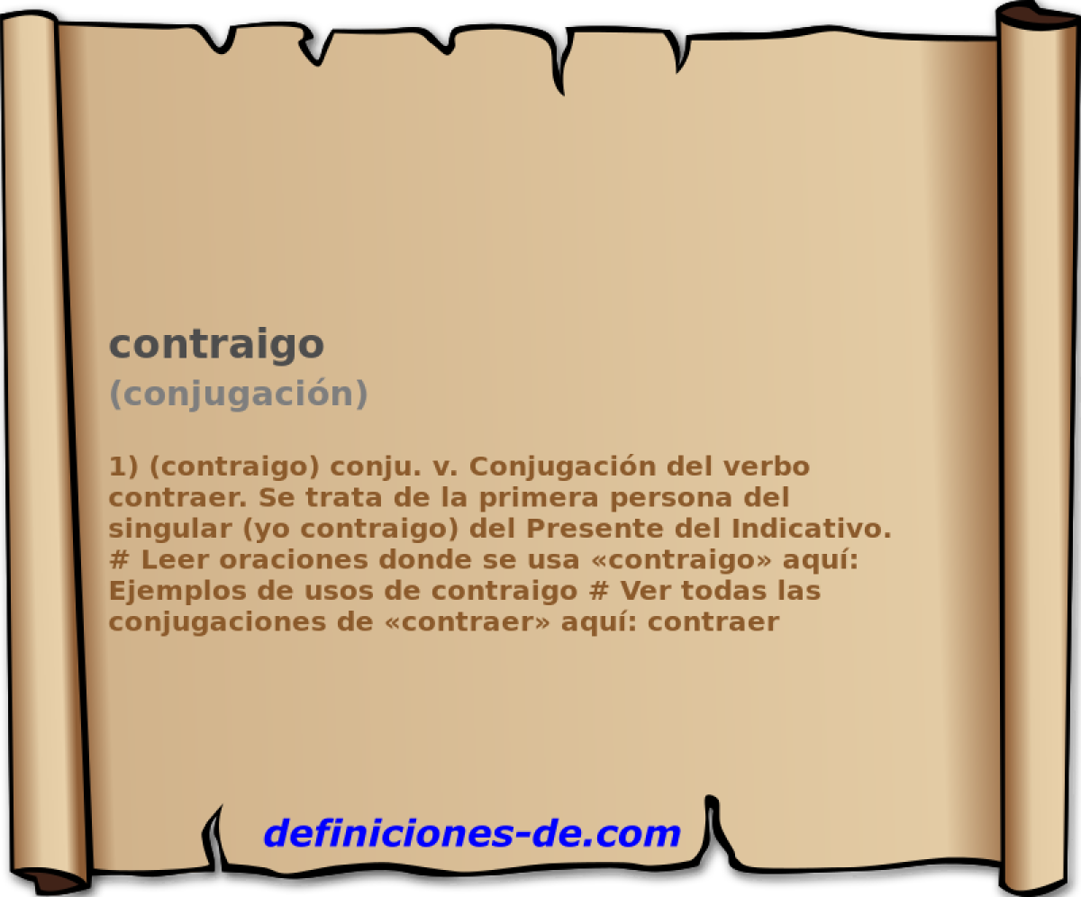 contraigo (conjugacin)