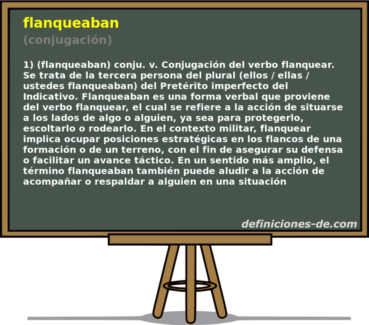 flanqueaban (conjugacin)