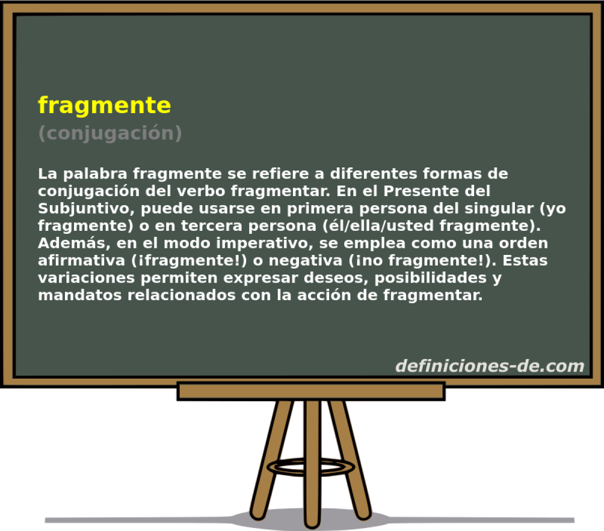 fragmente (conjugaci�n)