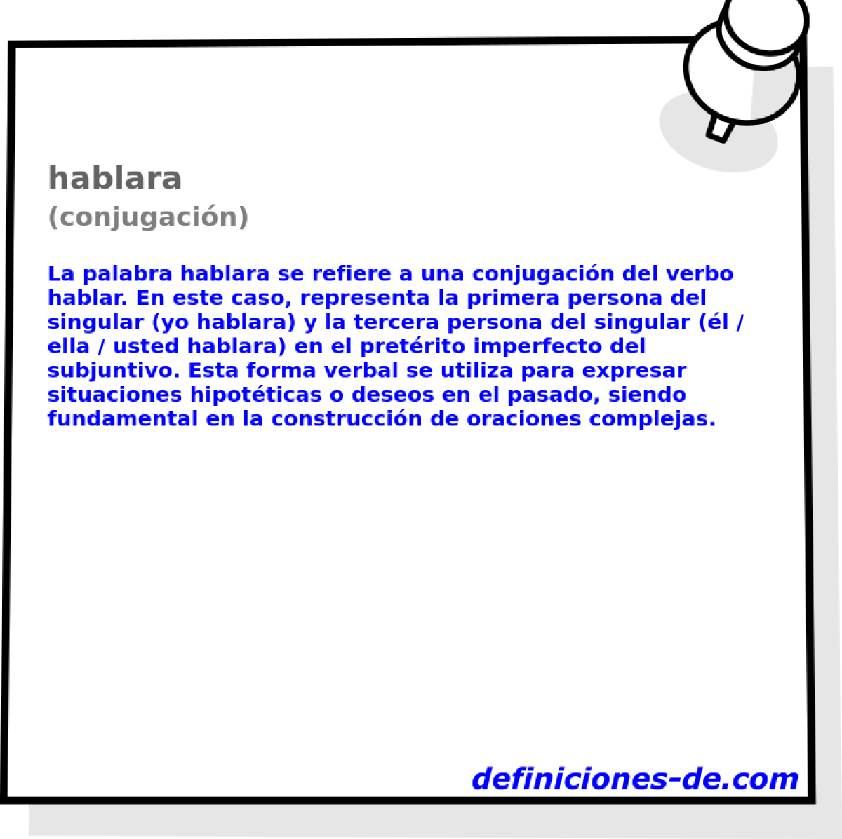 hablara (conjugacin)