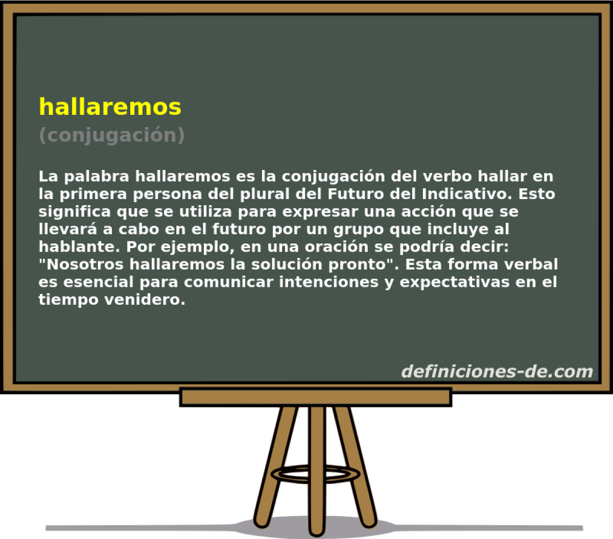 hallaremos (conjugaci�n)