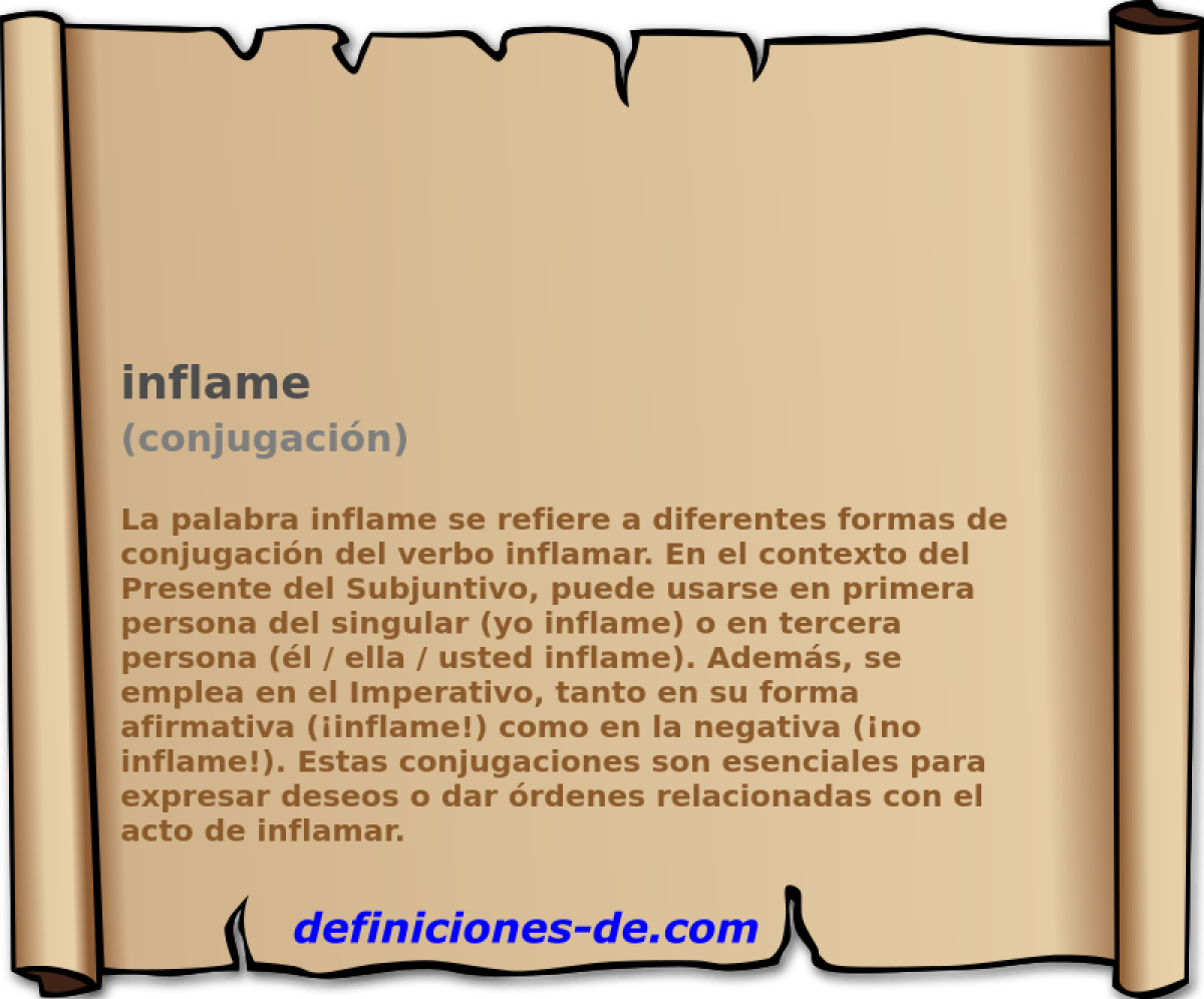 inflame (conjugaci�n)