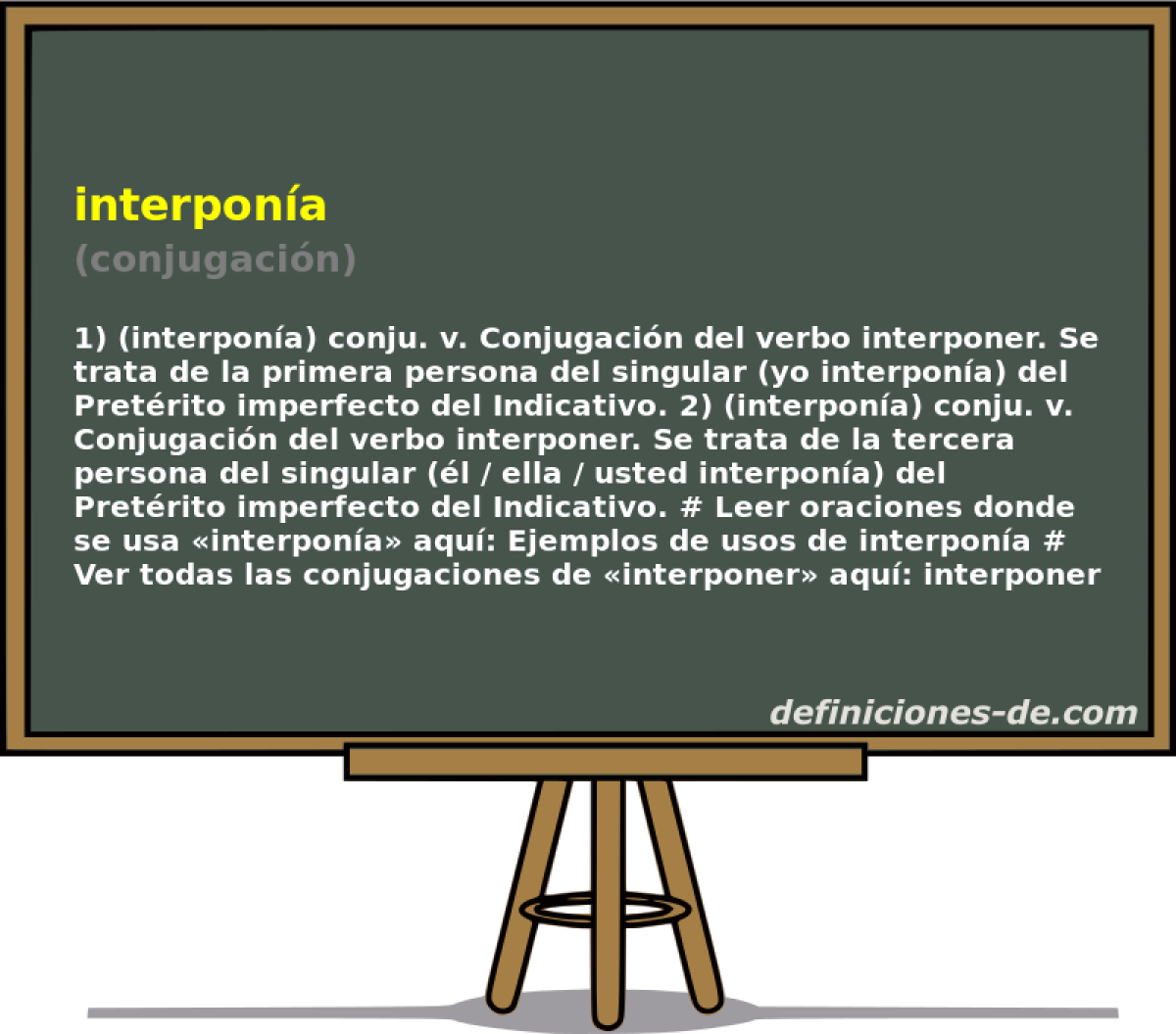 interpona (conjugacin)