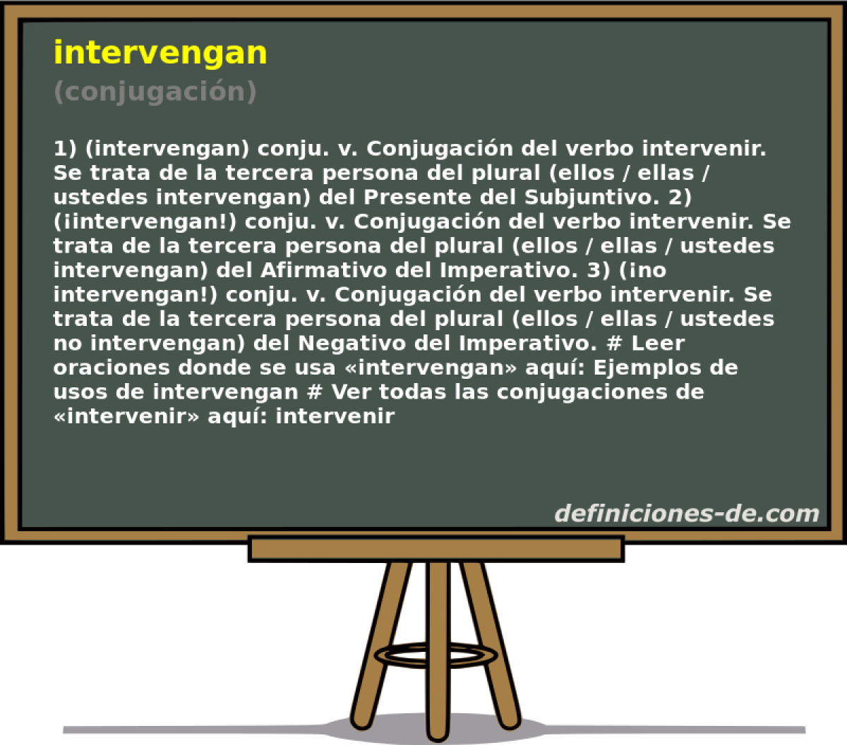 intervengan (conjugacin)