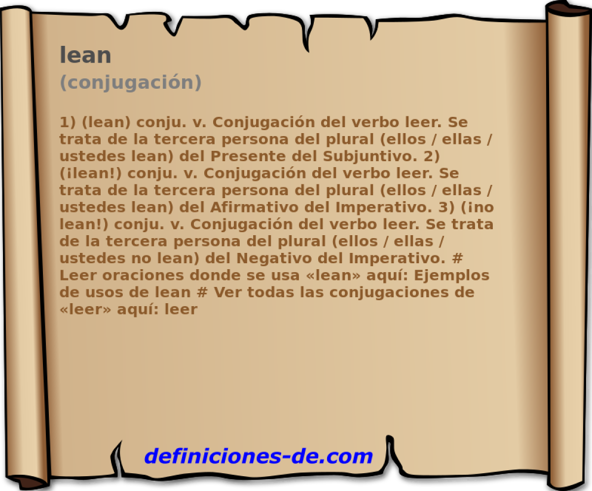 lean (conjugacin)