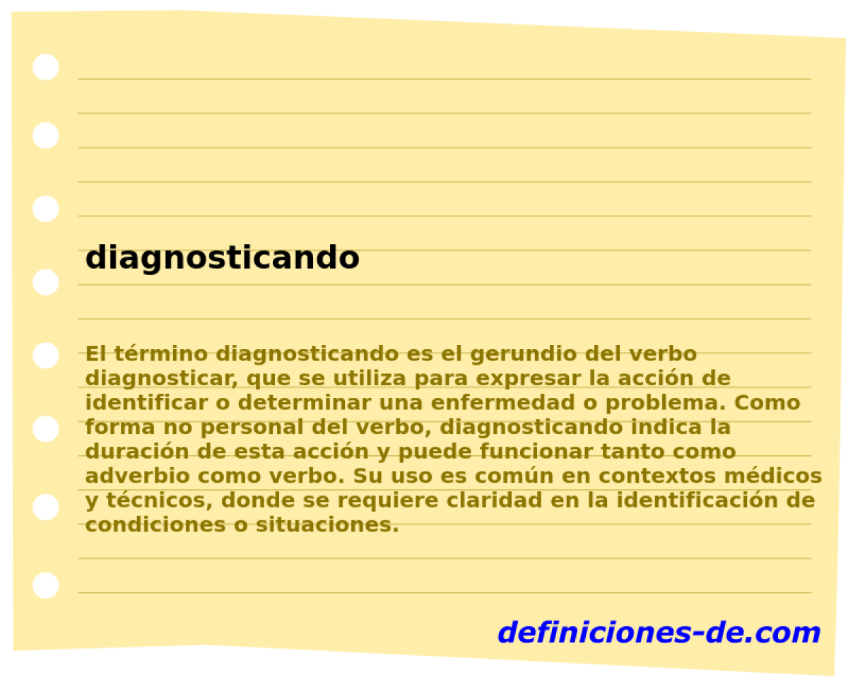 diagnosticando