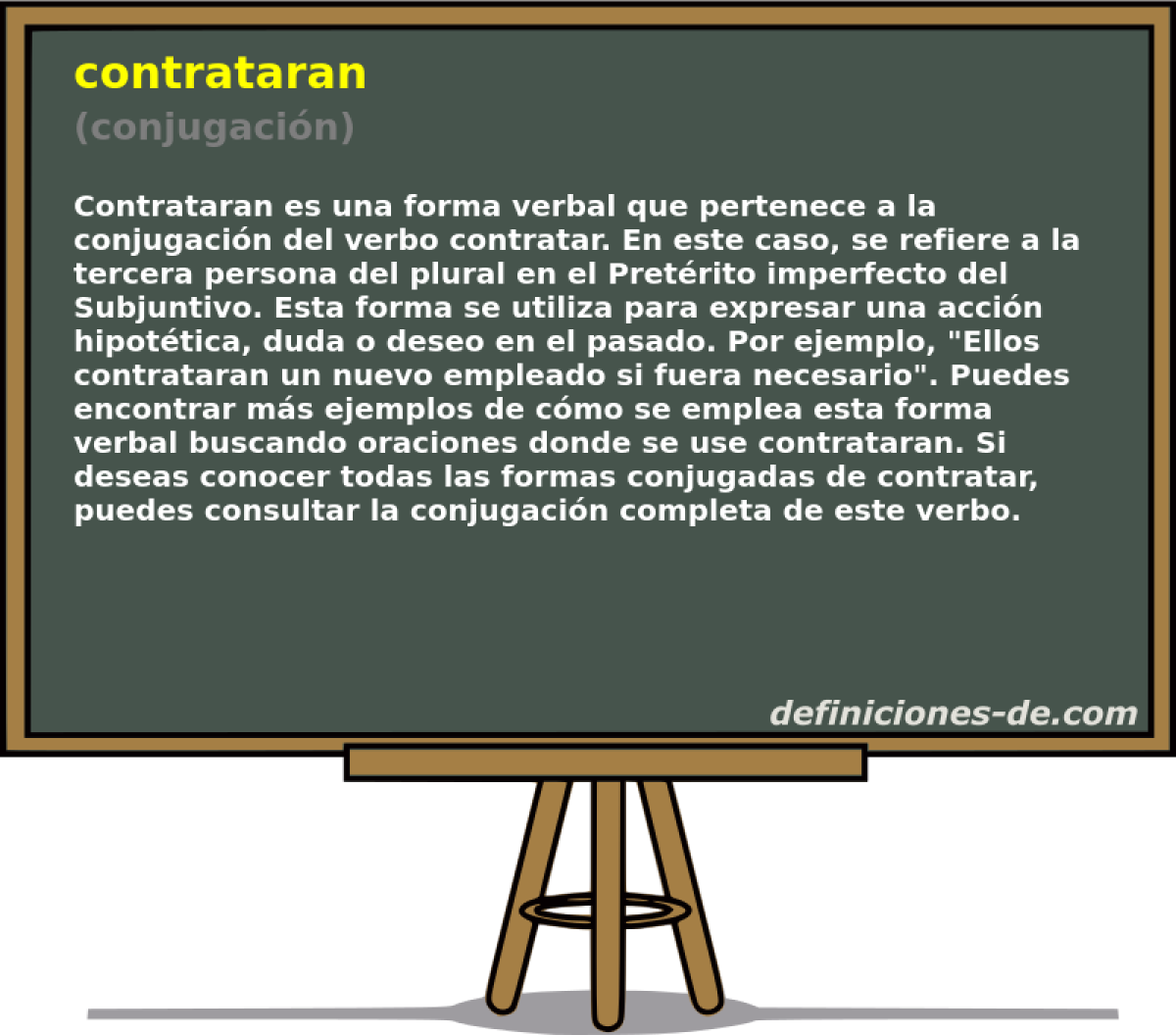 contrataran (conjugacin)