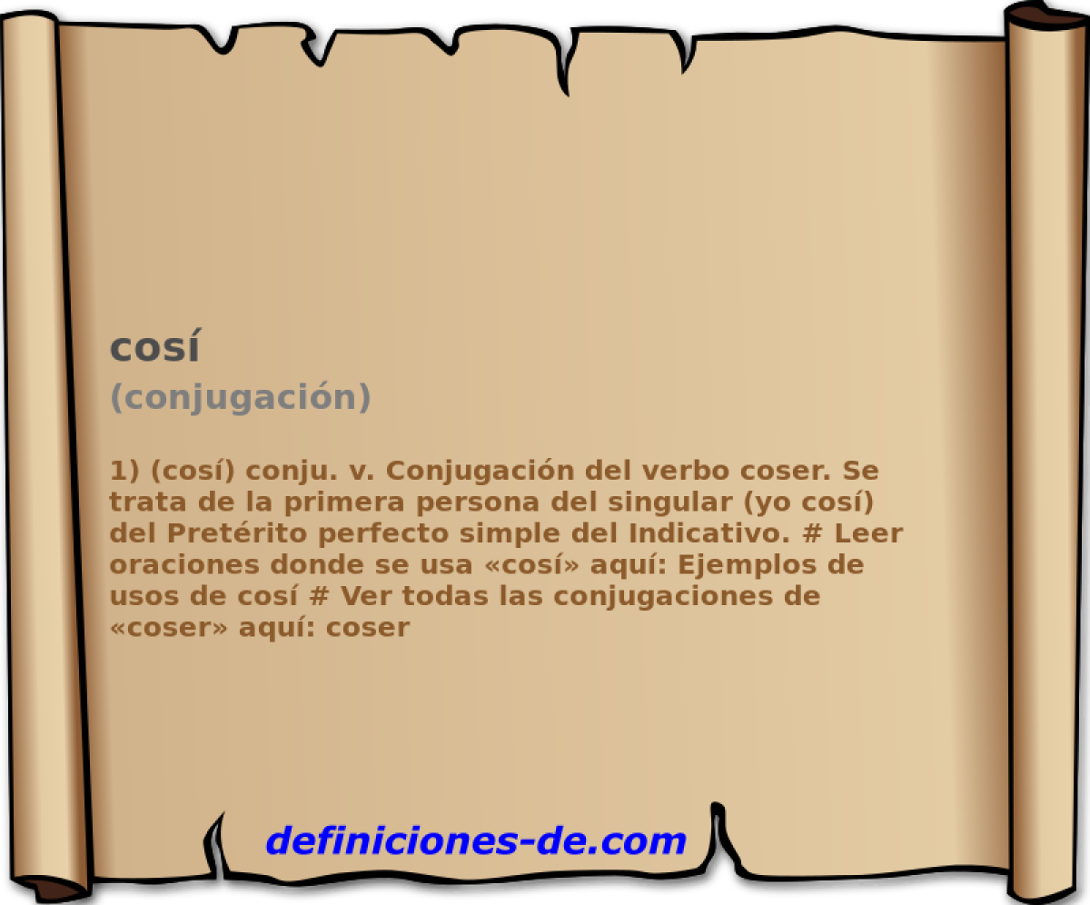 cos (conjugacin)