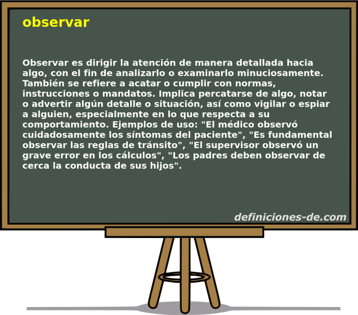 observar 