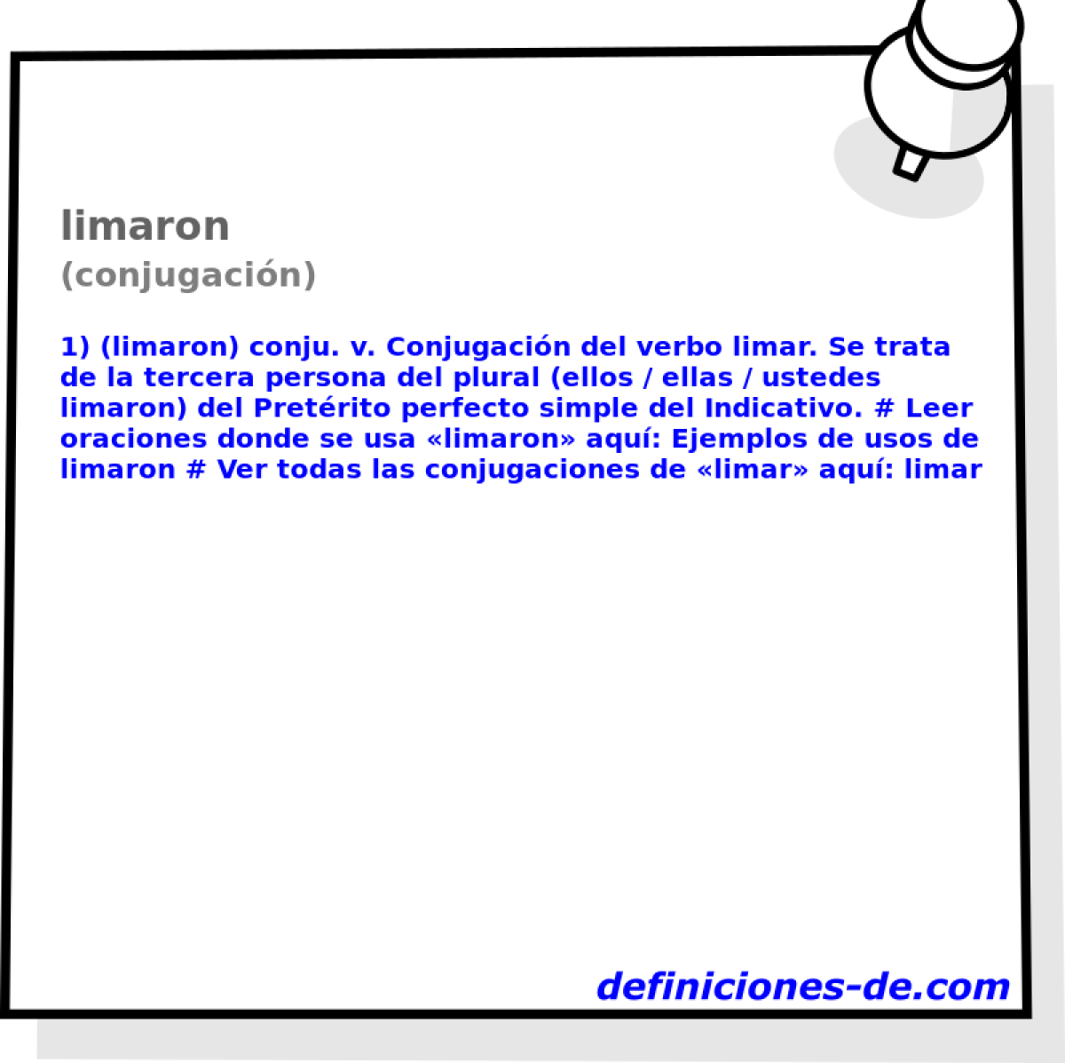 limaron (conjugacin)