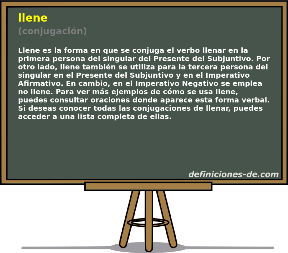 llene (conjugaci�n)