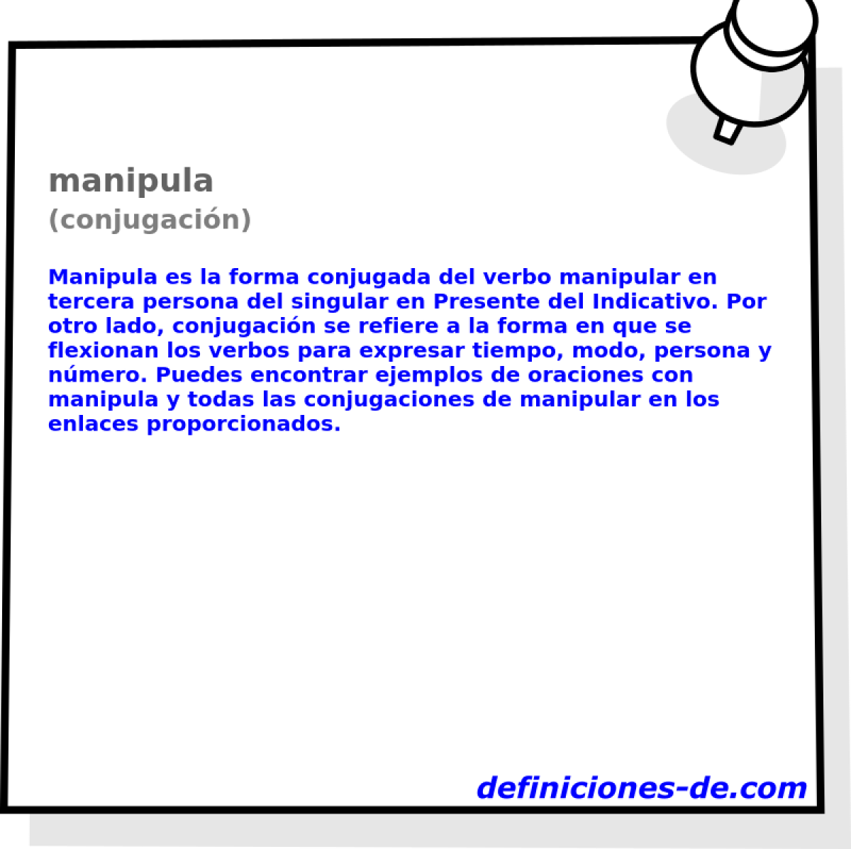 manipula (conjugaci�n)