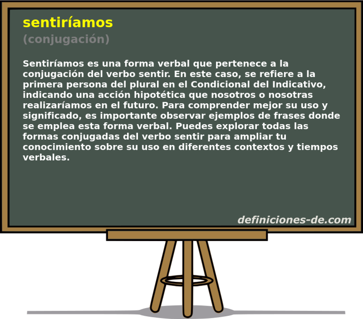 sentiríamos (conjugación)