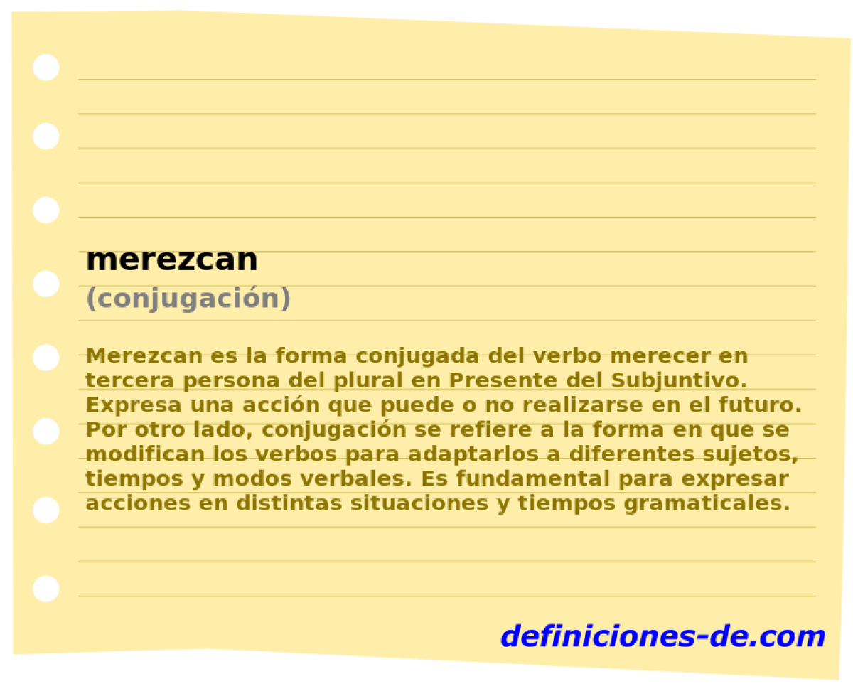 merezcan (conjugacin)