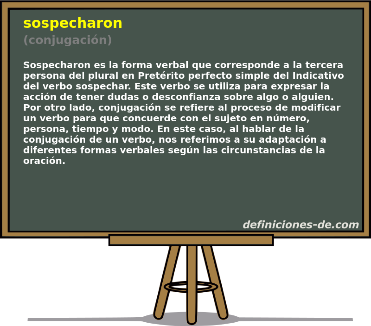 sospecharon (conjugación)