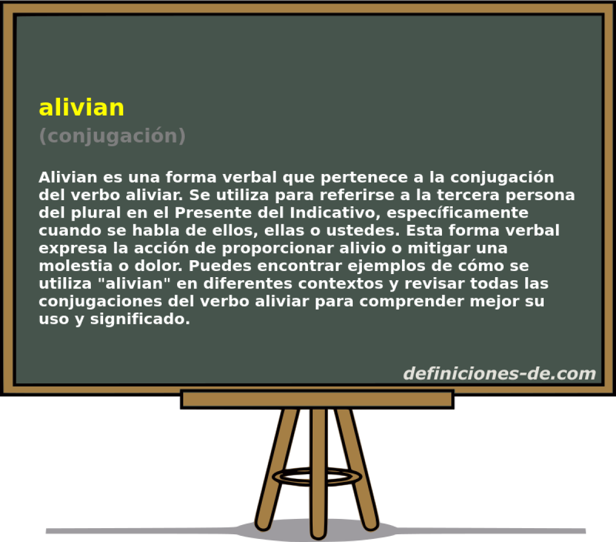 alivian (conjugación)