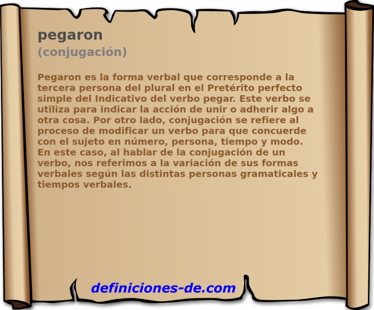 pegaron (conjugación)