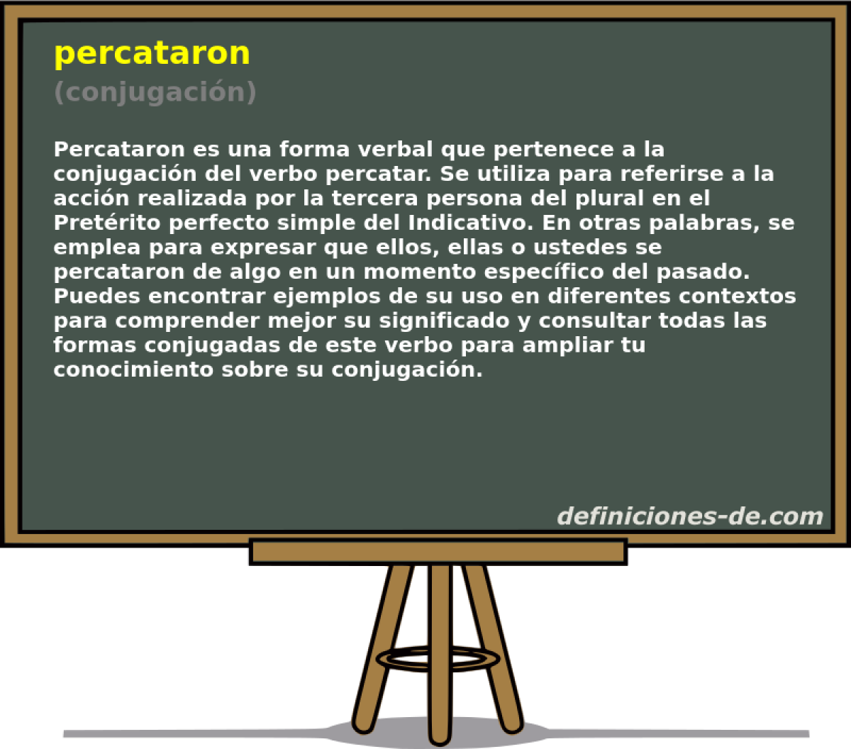 percataron (conjugación)