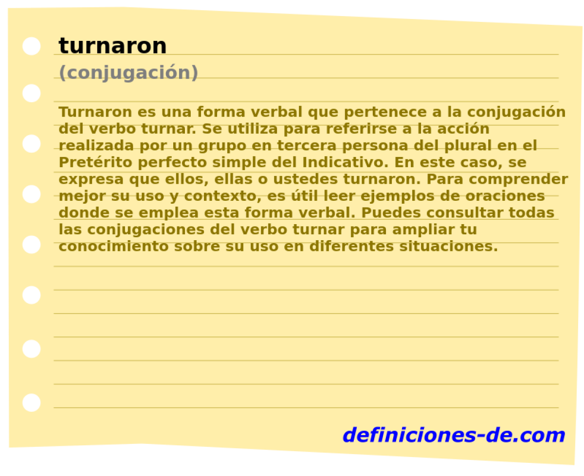 turnaron (conjugación)