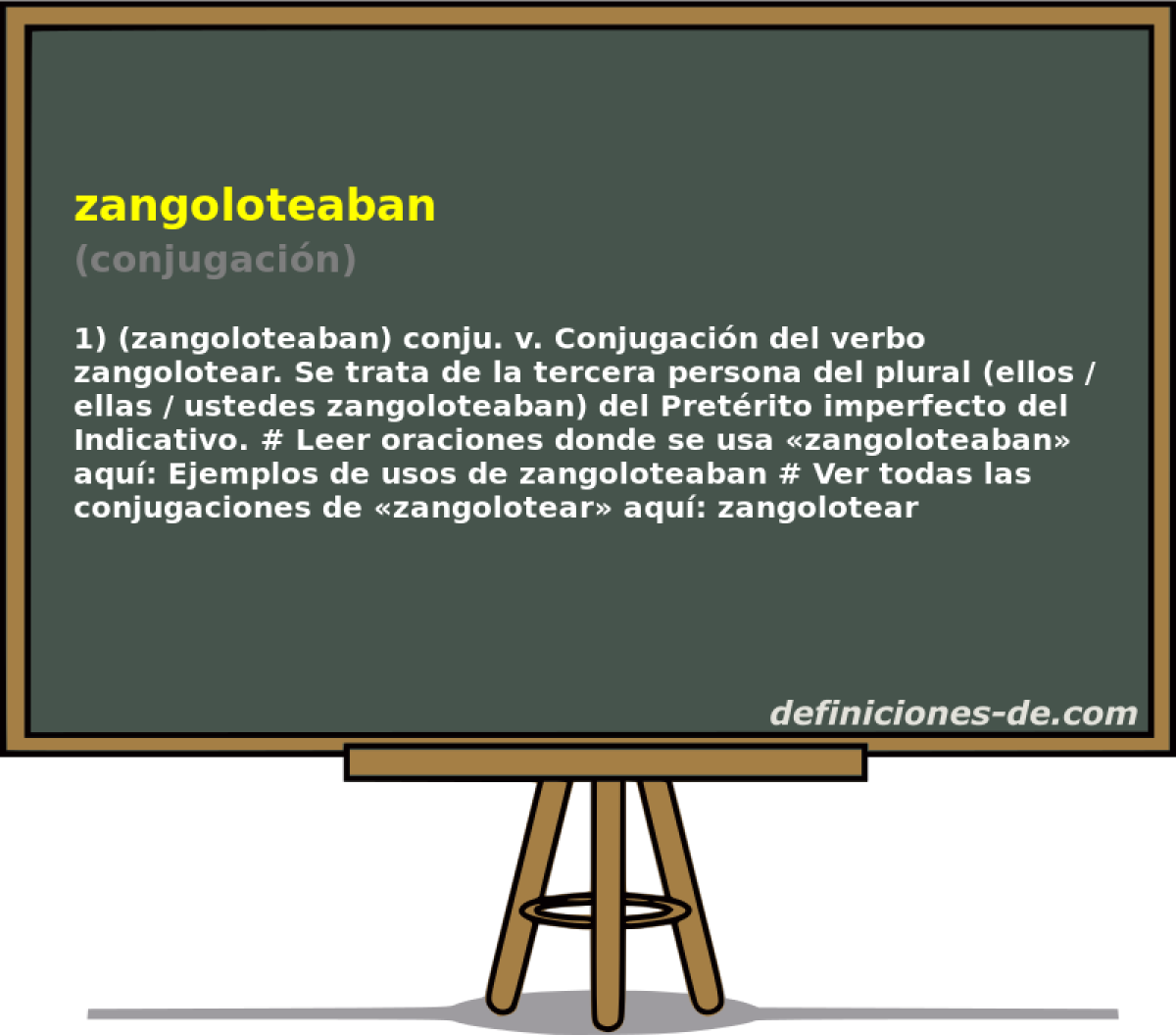 zangoloteaban (conjugacin)