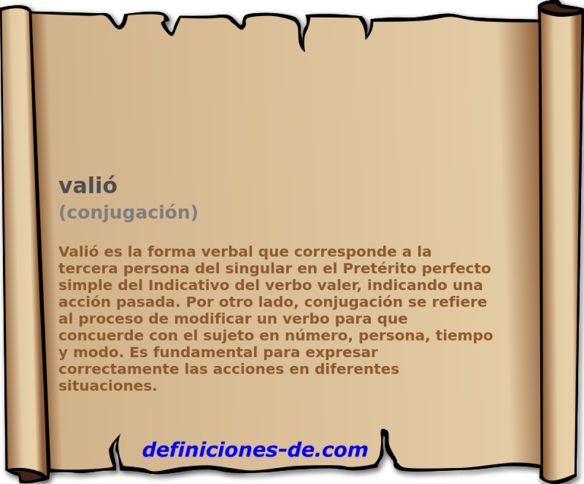 vali (conjugacin)