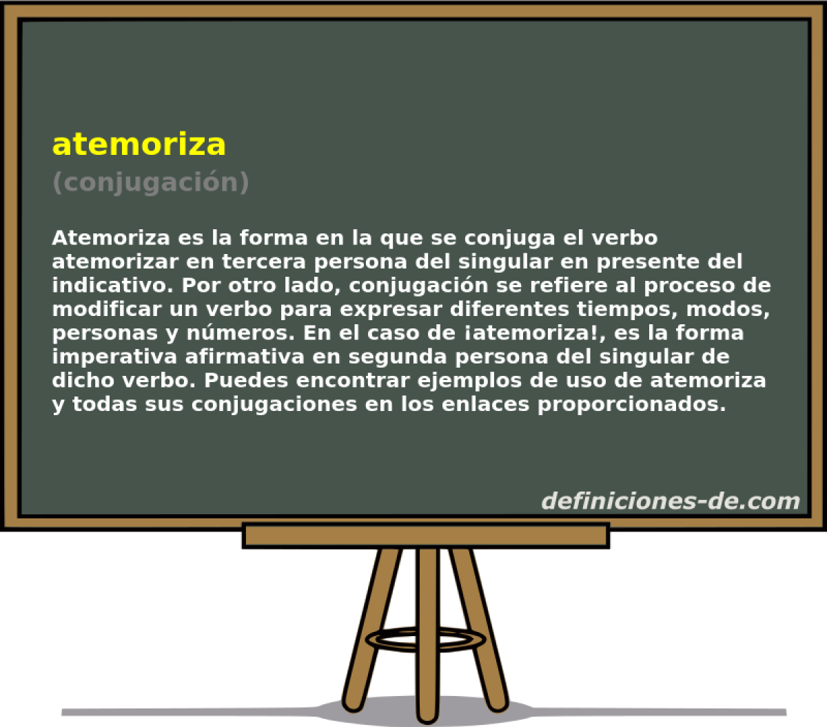 atemoriza (conjugación)