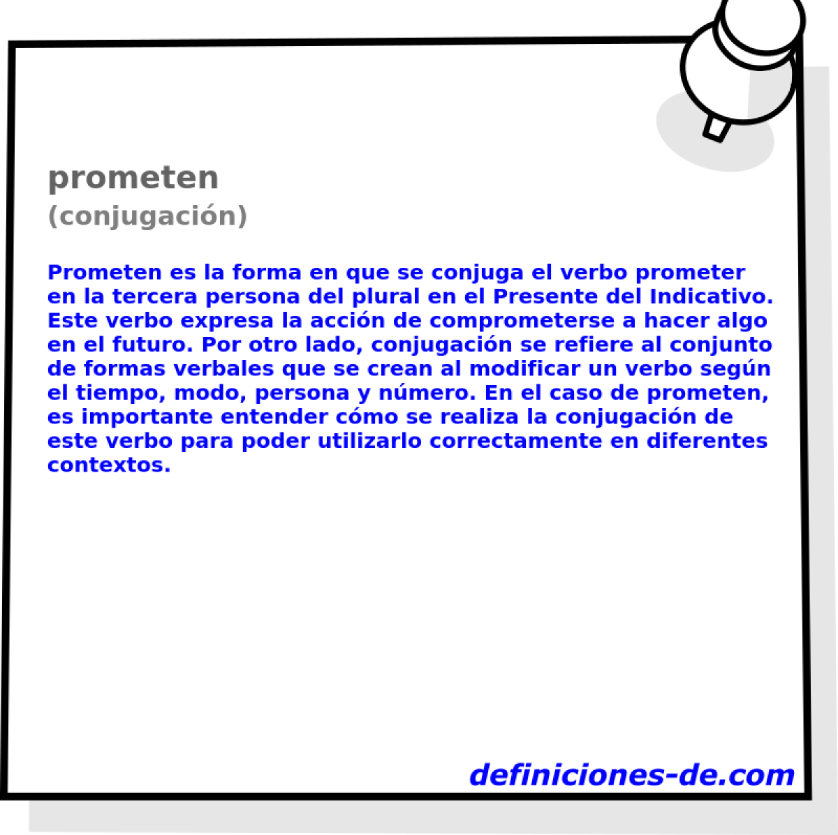 prometen (conjugación)
