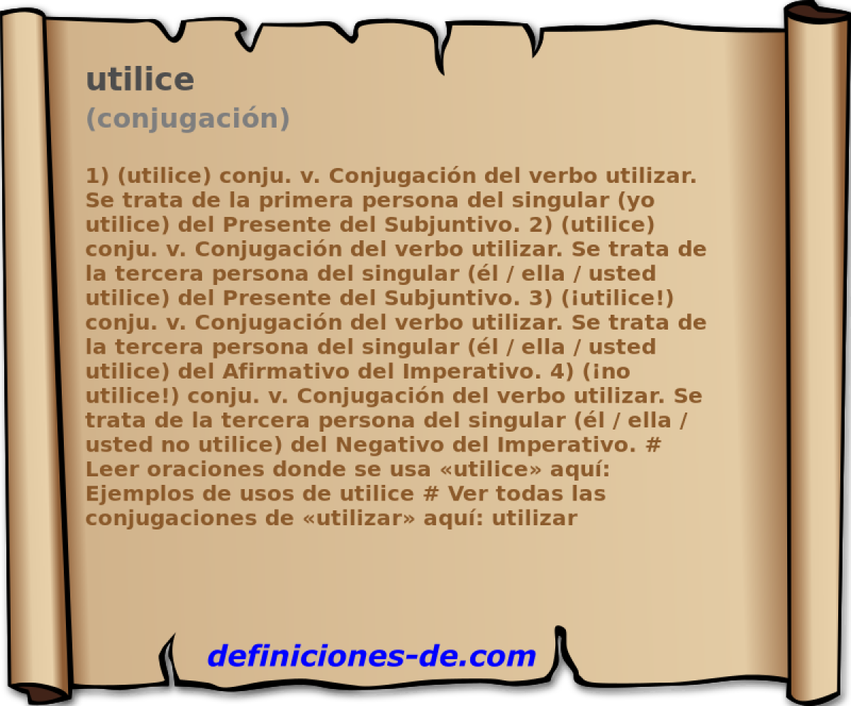 utilice (conjugacin)