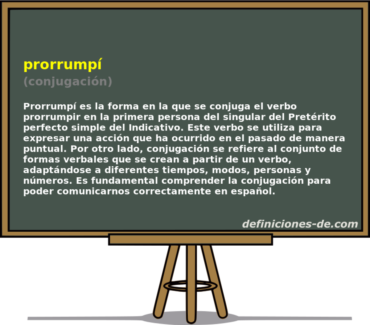 prorrump (conjugacin)