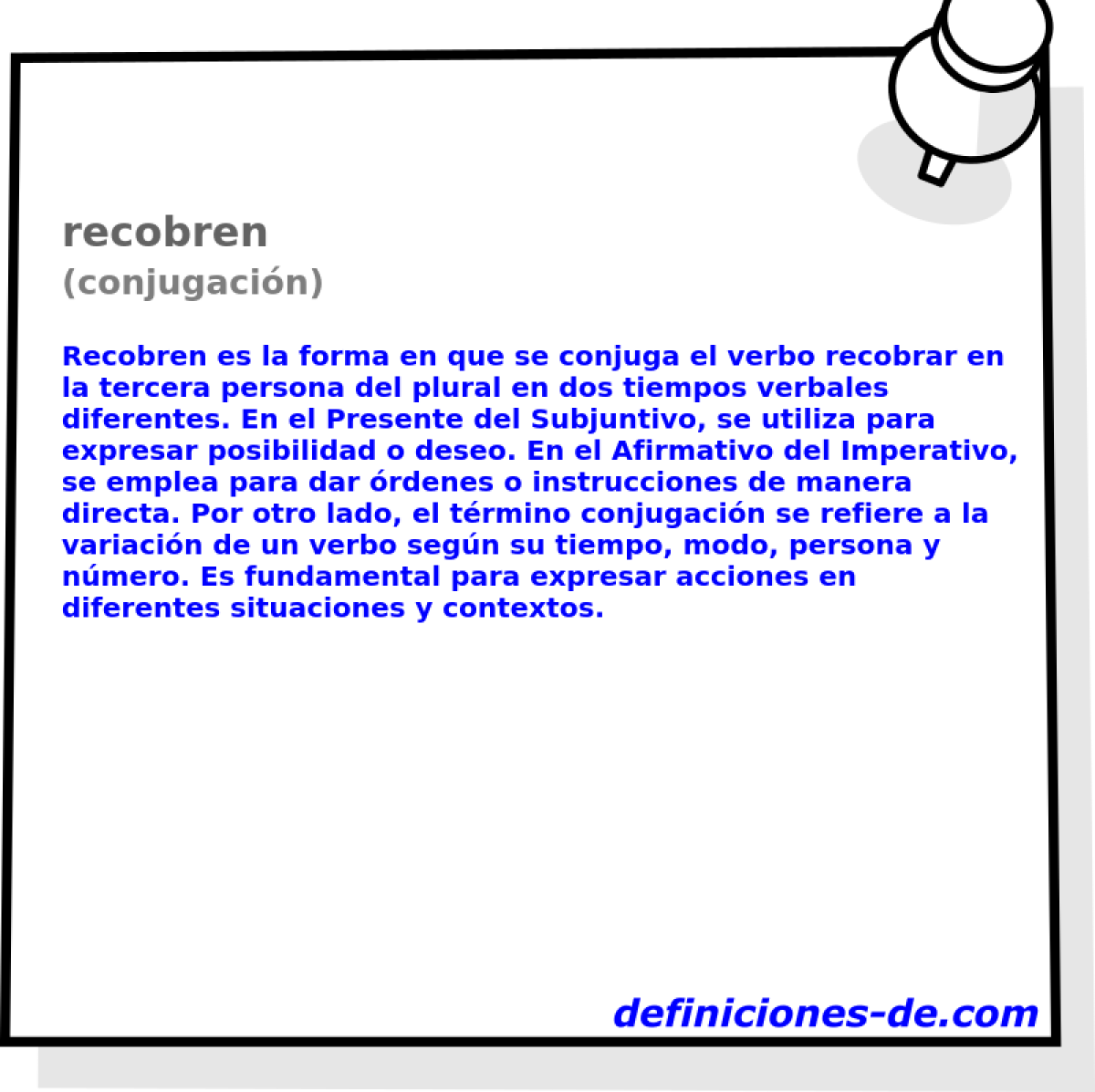 recobren (conjugación)