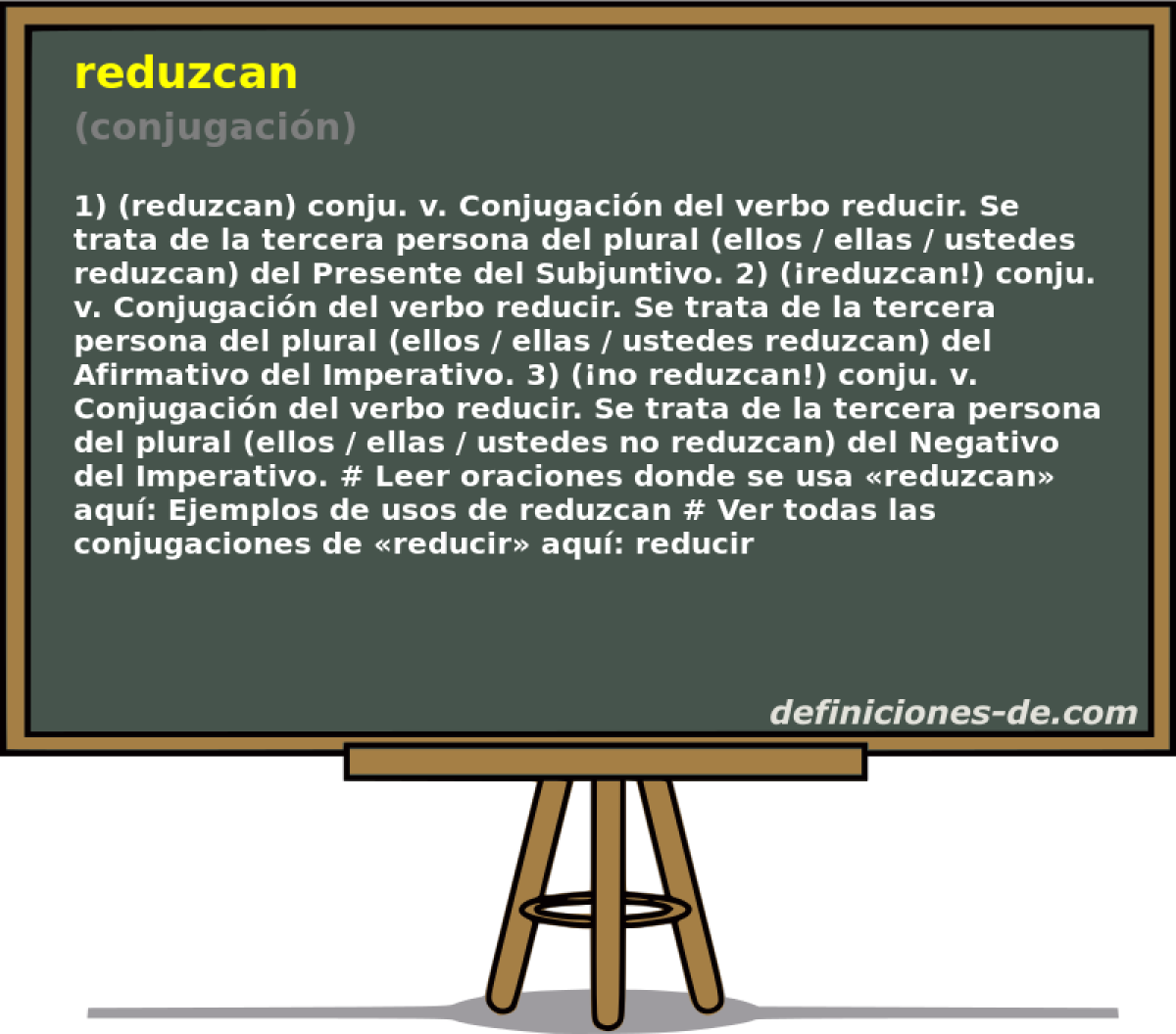 reduzcan (conjugacin)