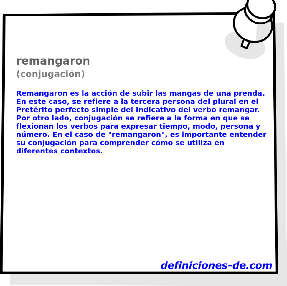 remangaron (conjugación)