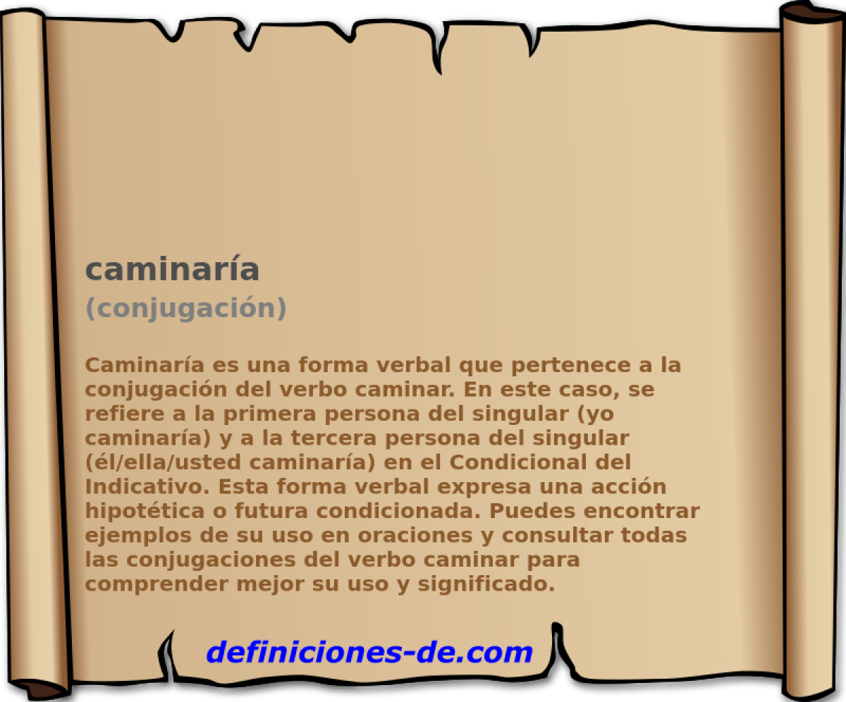caminaría (conjugación)