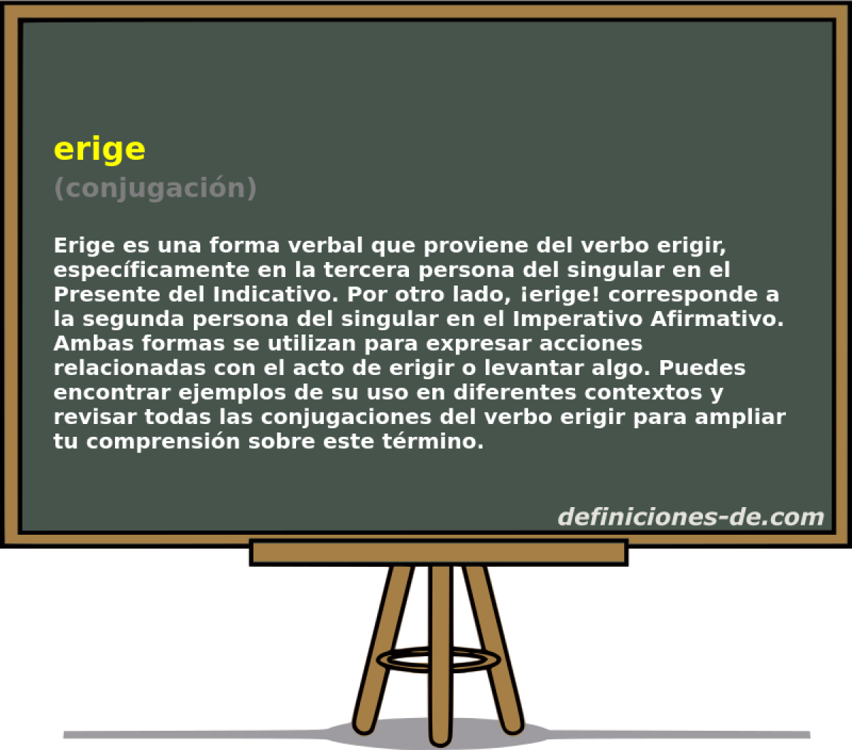 erige (conjugacin)