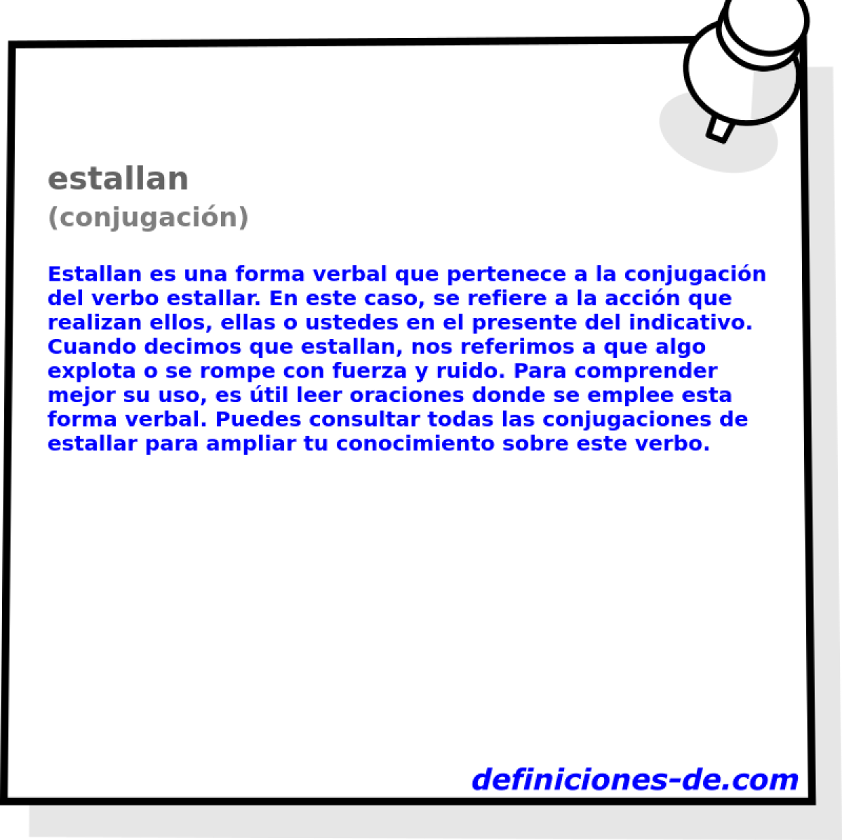 estallan (conjugación)