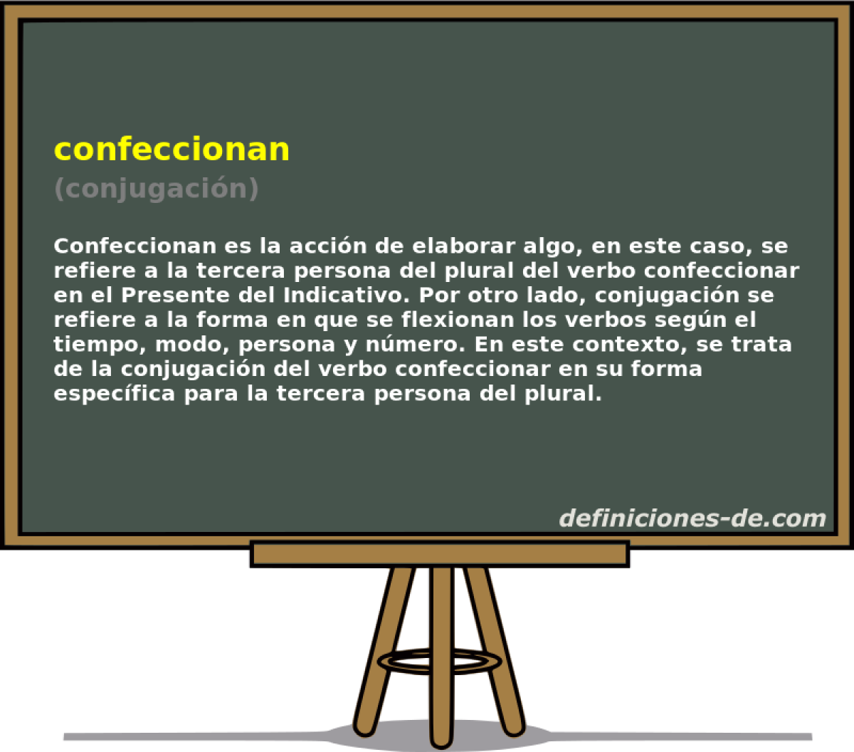 confeccionan (conjugacin)