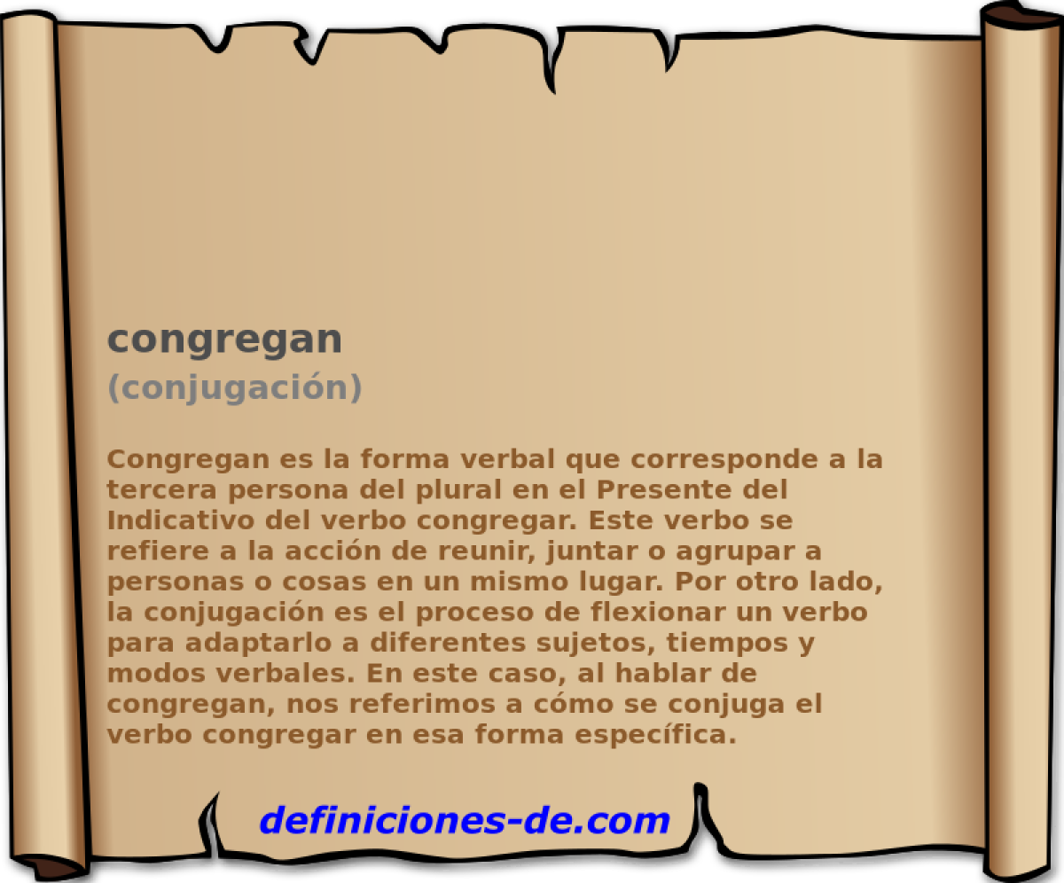 congregan (conjugacin)