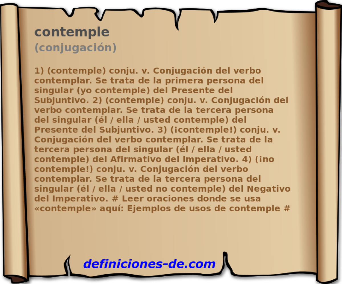 contemple (conjugacin)